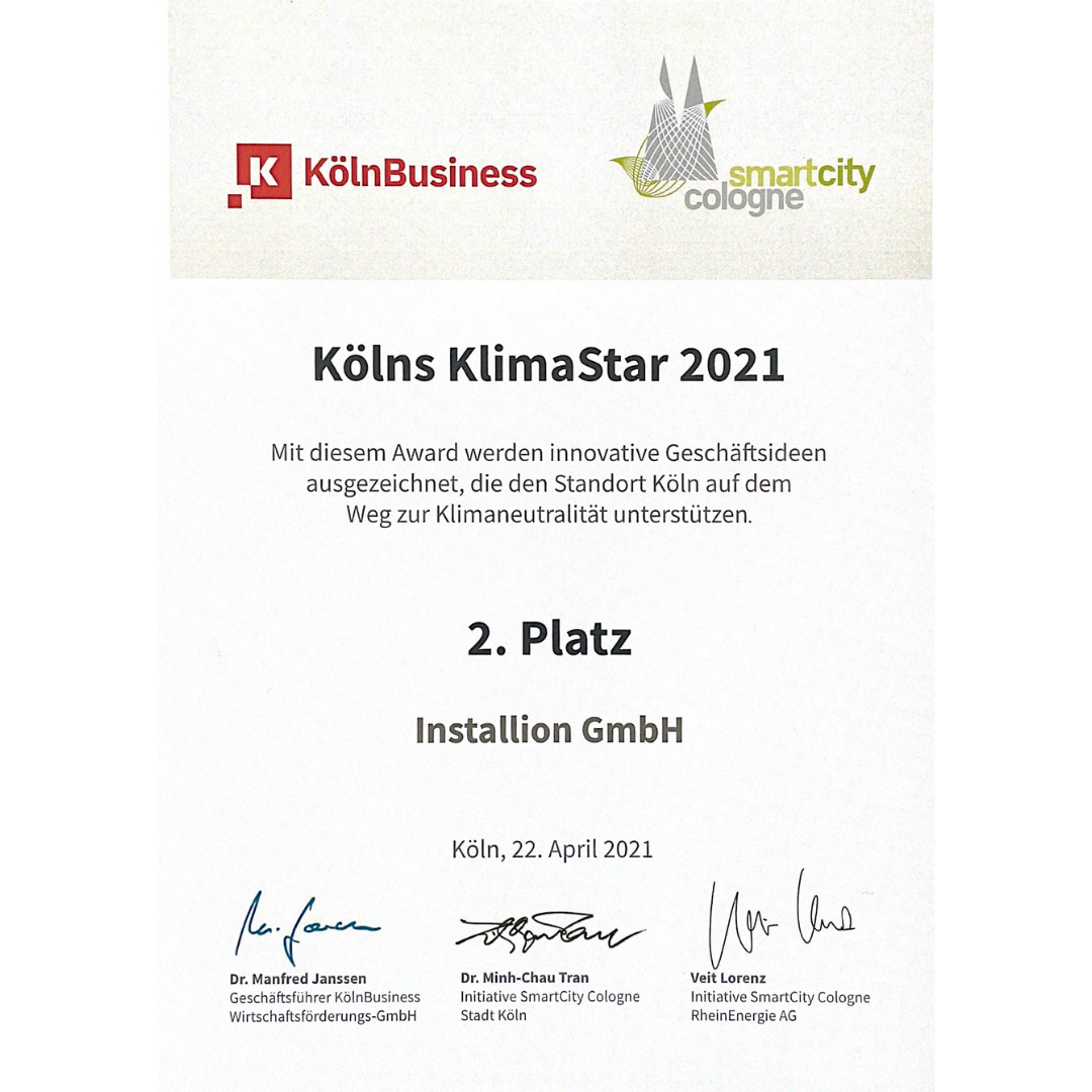 Award: Kölns Klima Star 2021