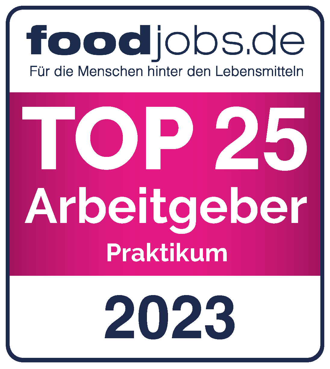 Award: foodjobs Top 25