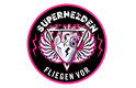 Logo von Superhelden fliegen vor
